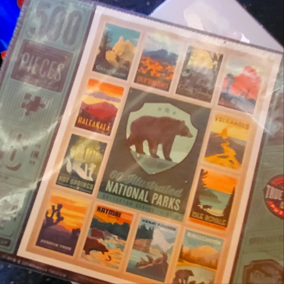 brand new never opened In box 500 piece 60 illustrated national Parks puzzle - Picture 2 of 5